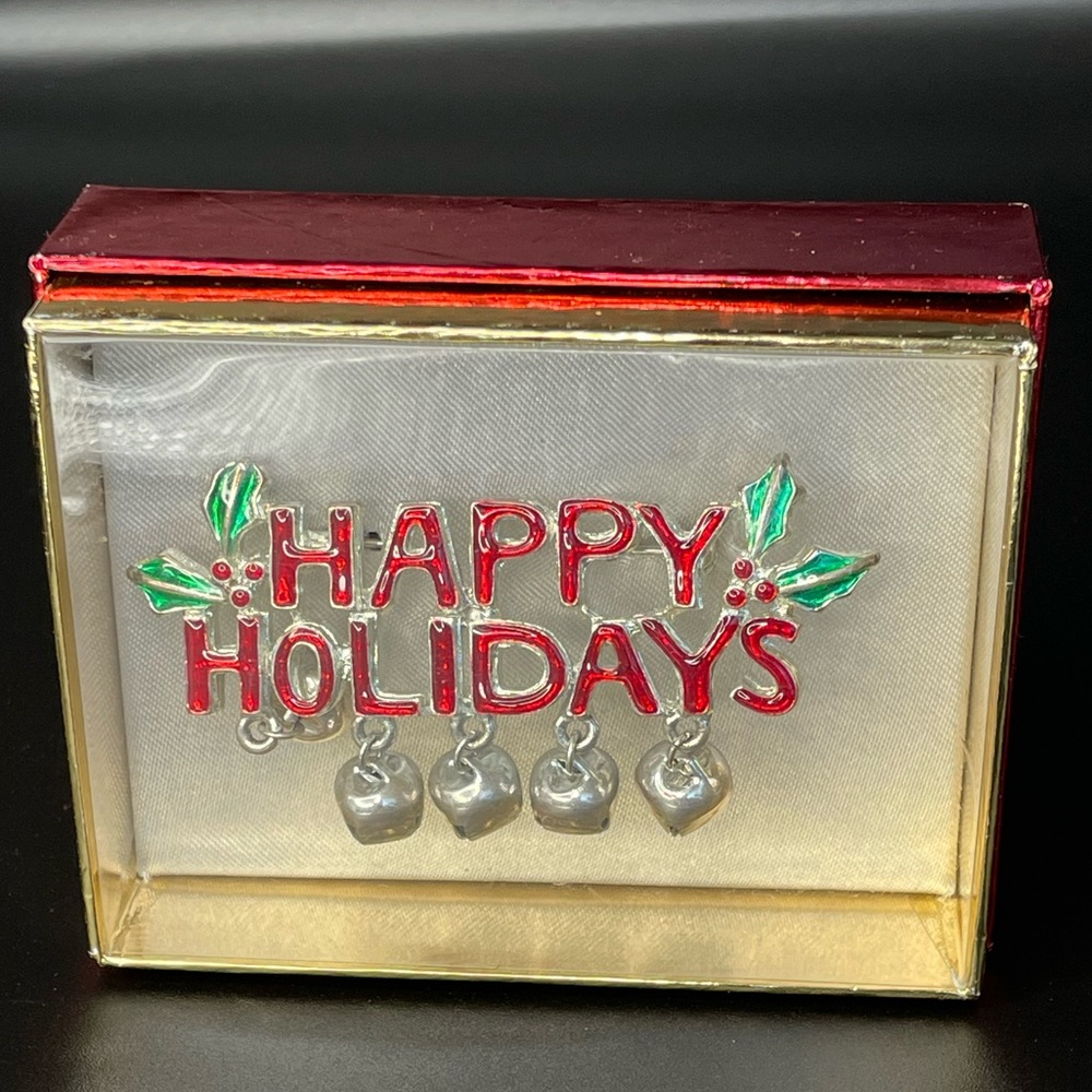 Happy Holidays Brooche/Pin